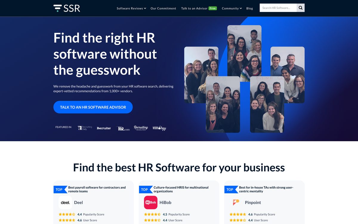 Webseite von ssr